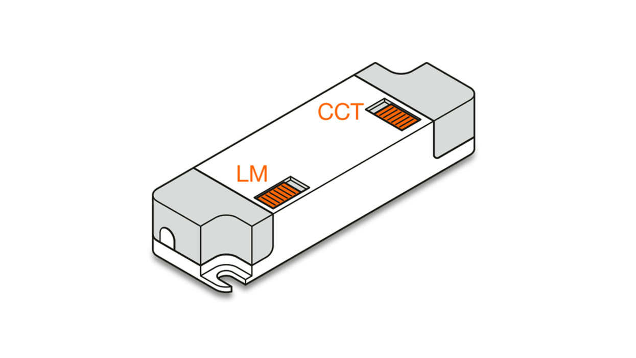 Grafische Darstellung der Multiselect-Leuchten von Ledvance.